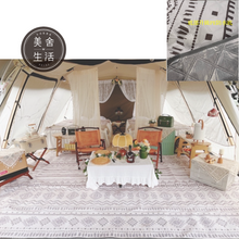 將圖片載入圖庫檢視器 【美舍戶外】【露營用品】shiny 露營美學 升級款二代 摩洛哥露營地墊 咖啡 加厚 送收納袋